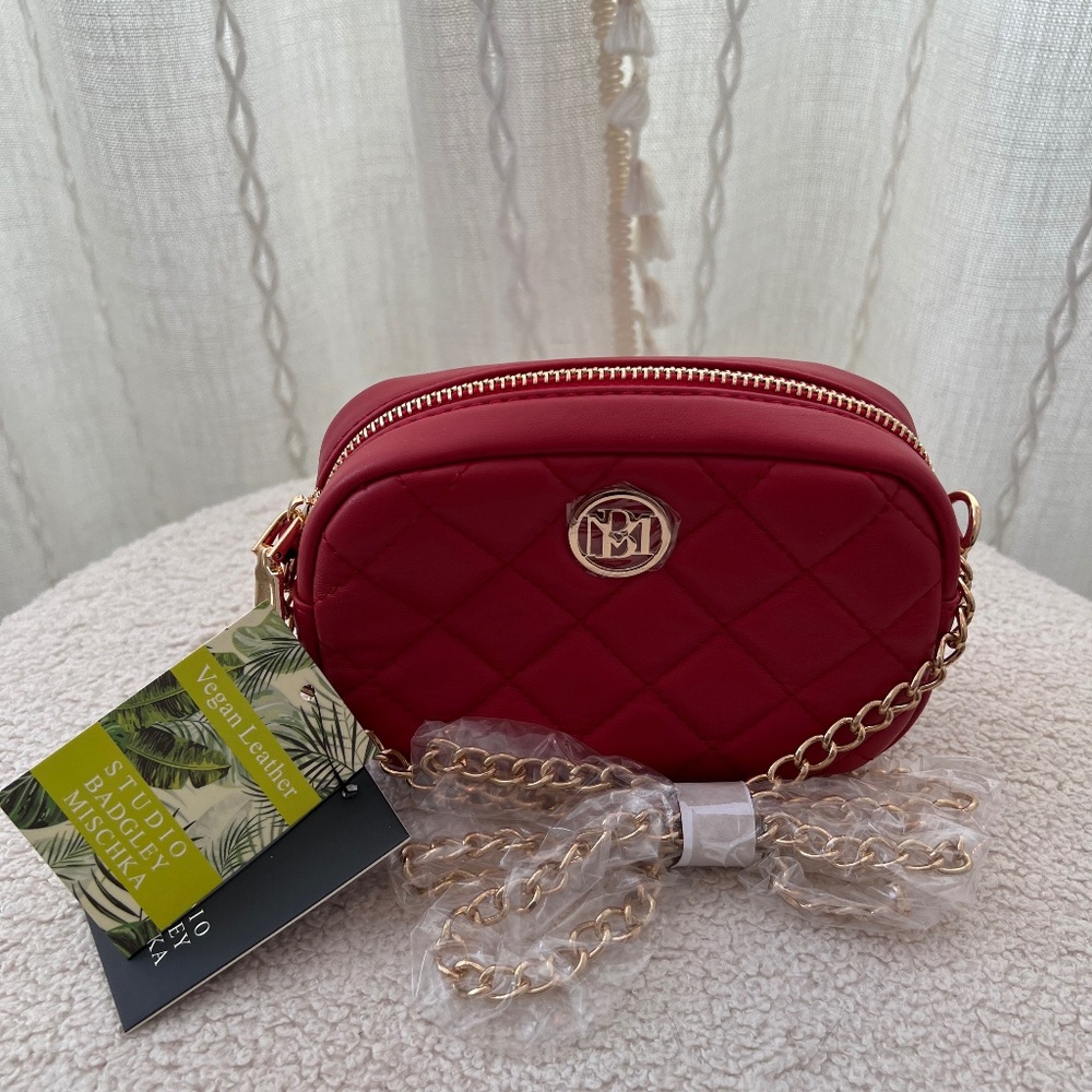 Studio Badgley Mischka Vegan Leather Quilted Bag